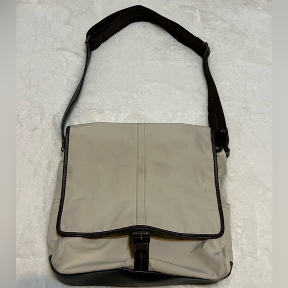 Coach Transatlantic Map Messenger Bag Khaki - Picture 3 of 16